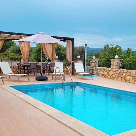 Natural View Villa With Private Pool Skouloufia Екстер'єр фото