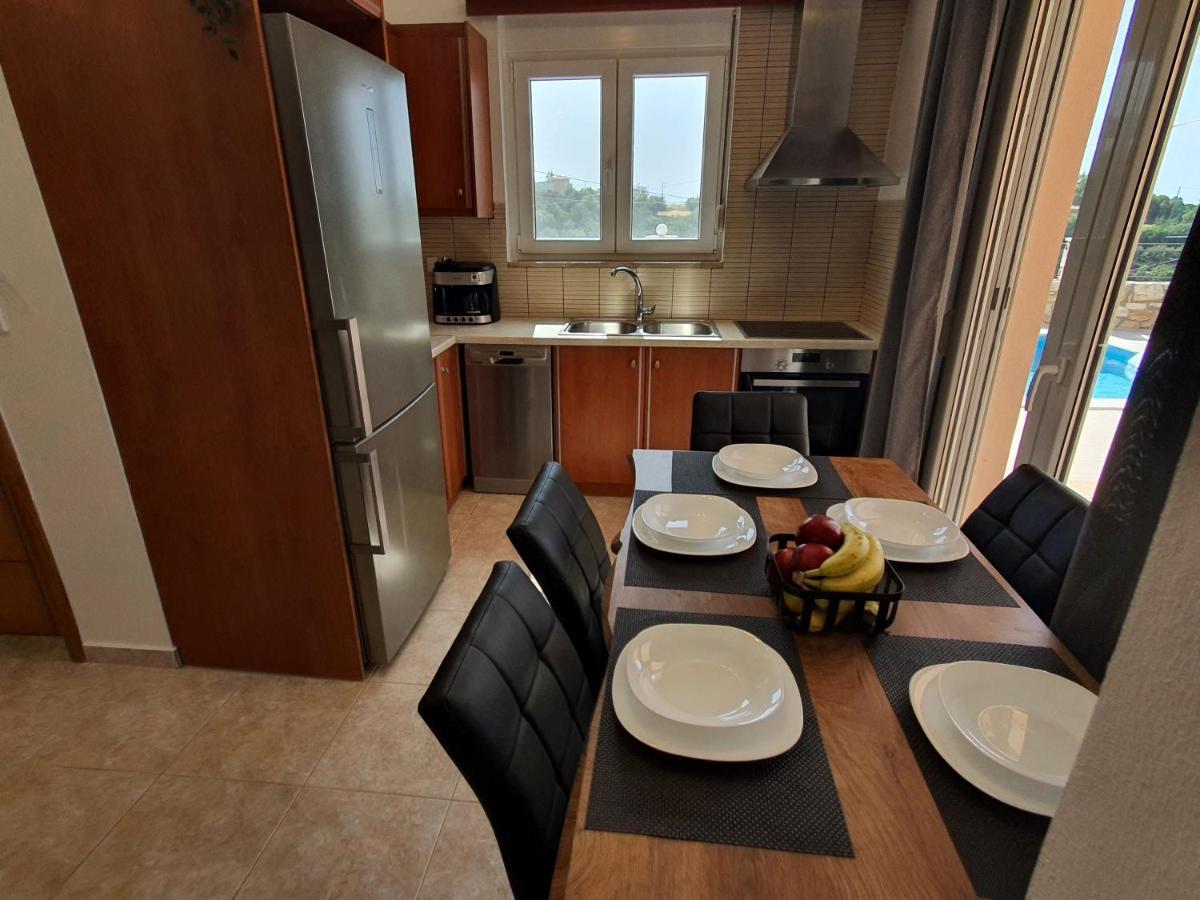 Natural View Villa With Private Pool Skouloufia Екстер'єр фото