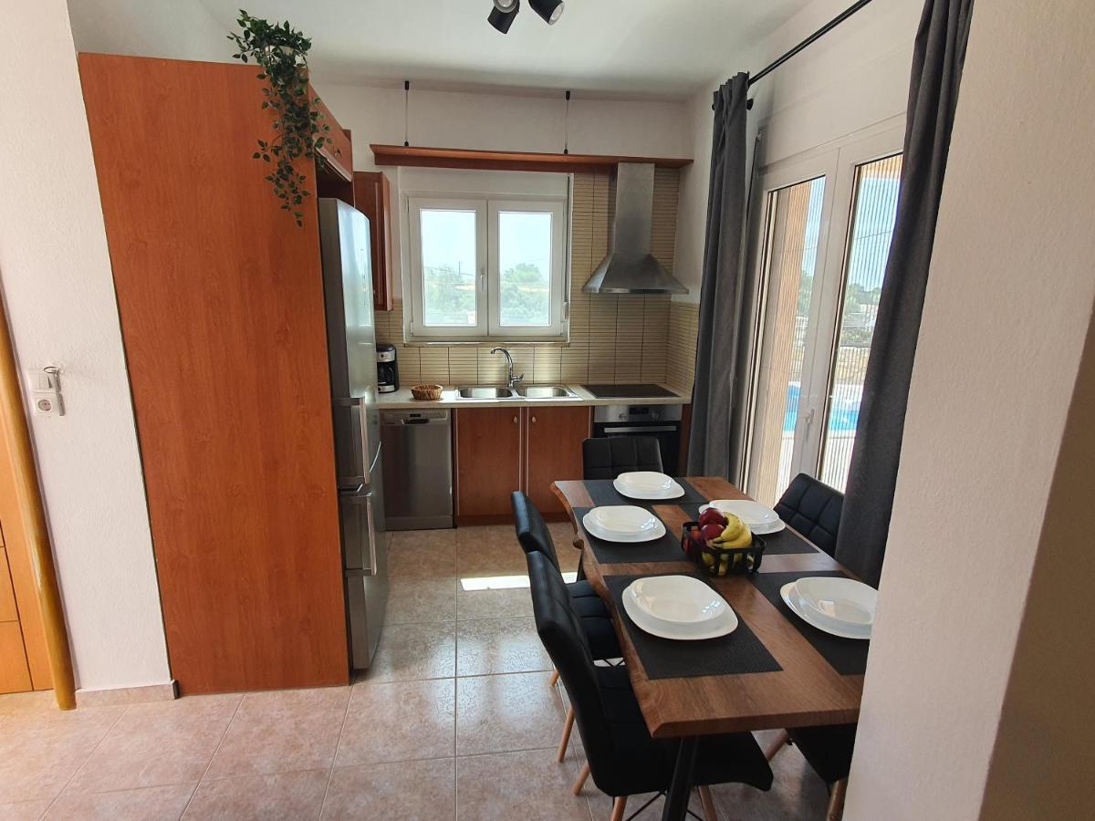 Natural View Villa With Private Pool Skouloufia Екстер'єр фото