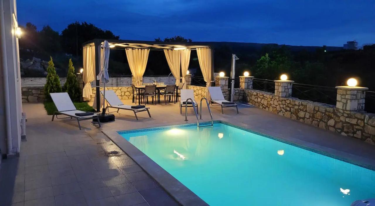 Natural View Villa With Private Pool Skouloufia Екстер'єр фото