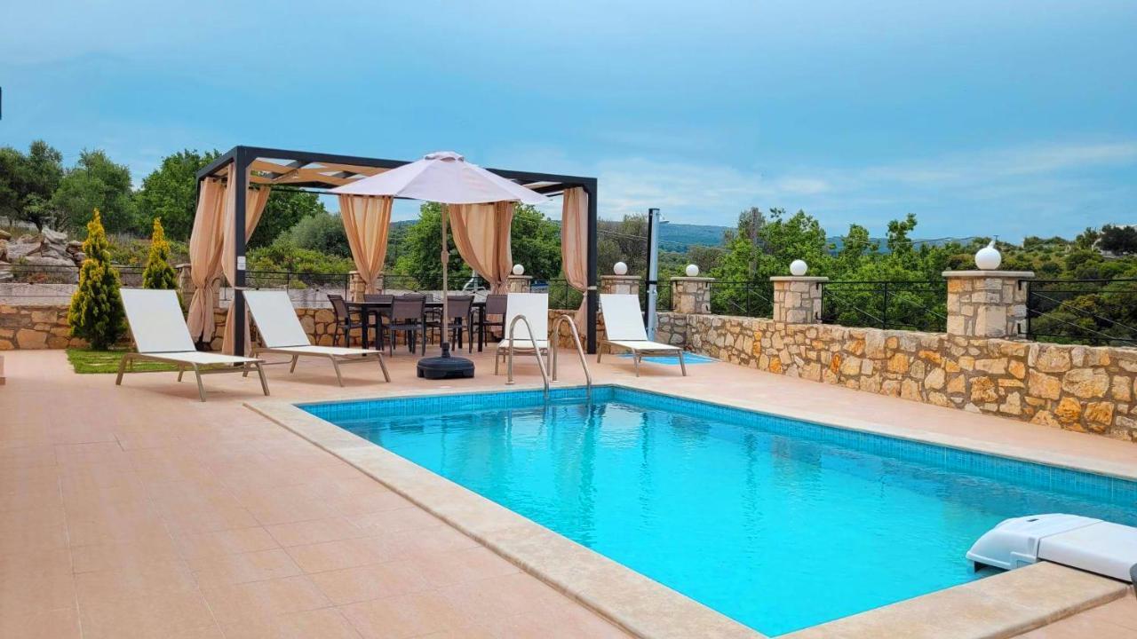 Natural View Villa With Private Pool Skouloufia Екстер'єр фото